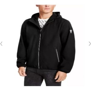 Guess men's black hooded jacket